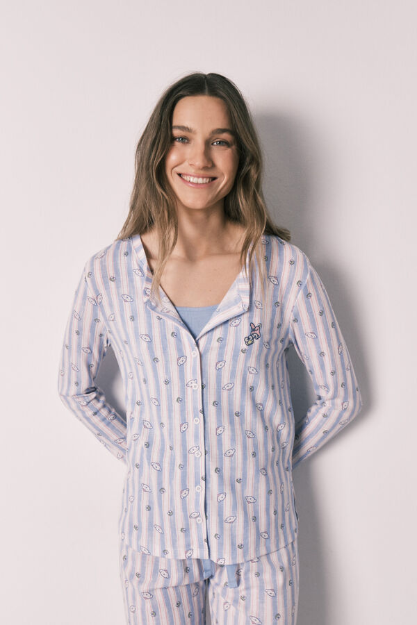 Women'secret Pyjama &agrave; rayures et haut bleu bleu