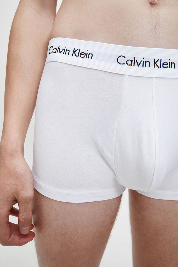 Womensecret Pack de 3 boxers de algodão com cós da Calvin Klein branco