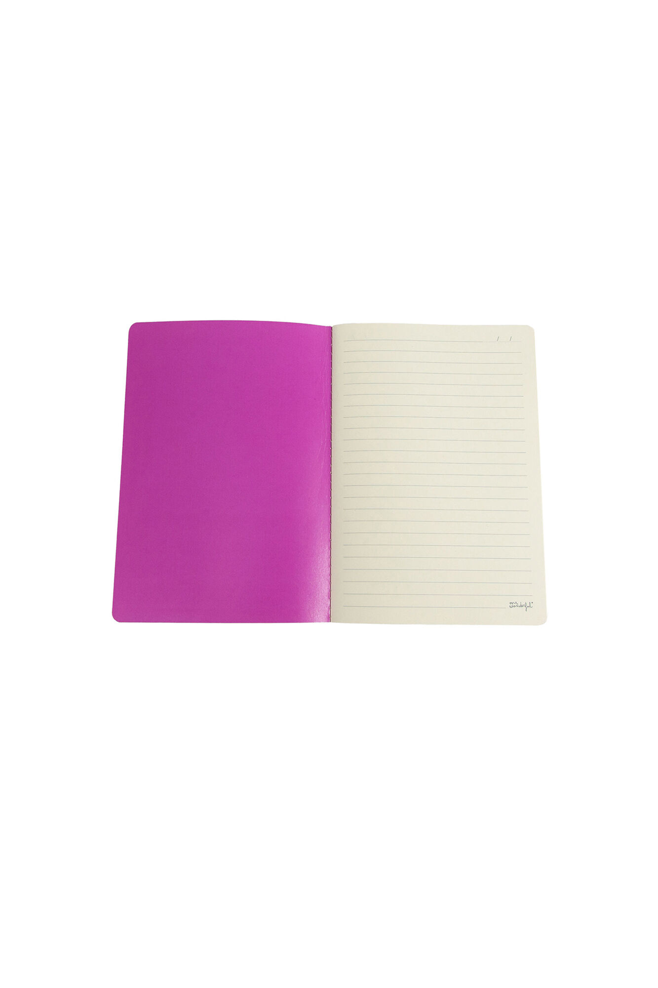 Mr. Wonderful Caderno A5 - Riscas Rosa e Vermelhas