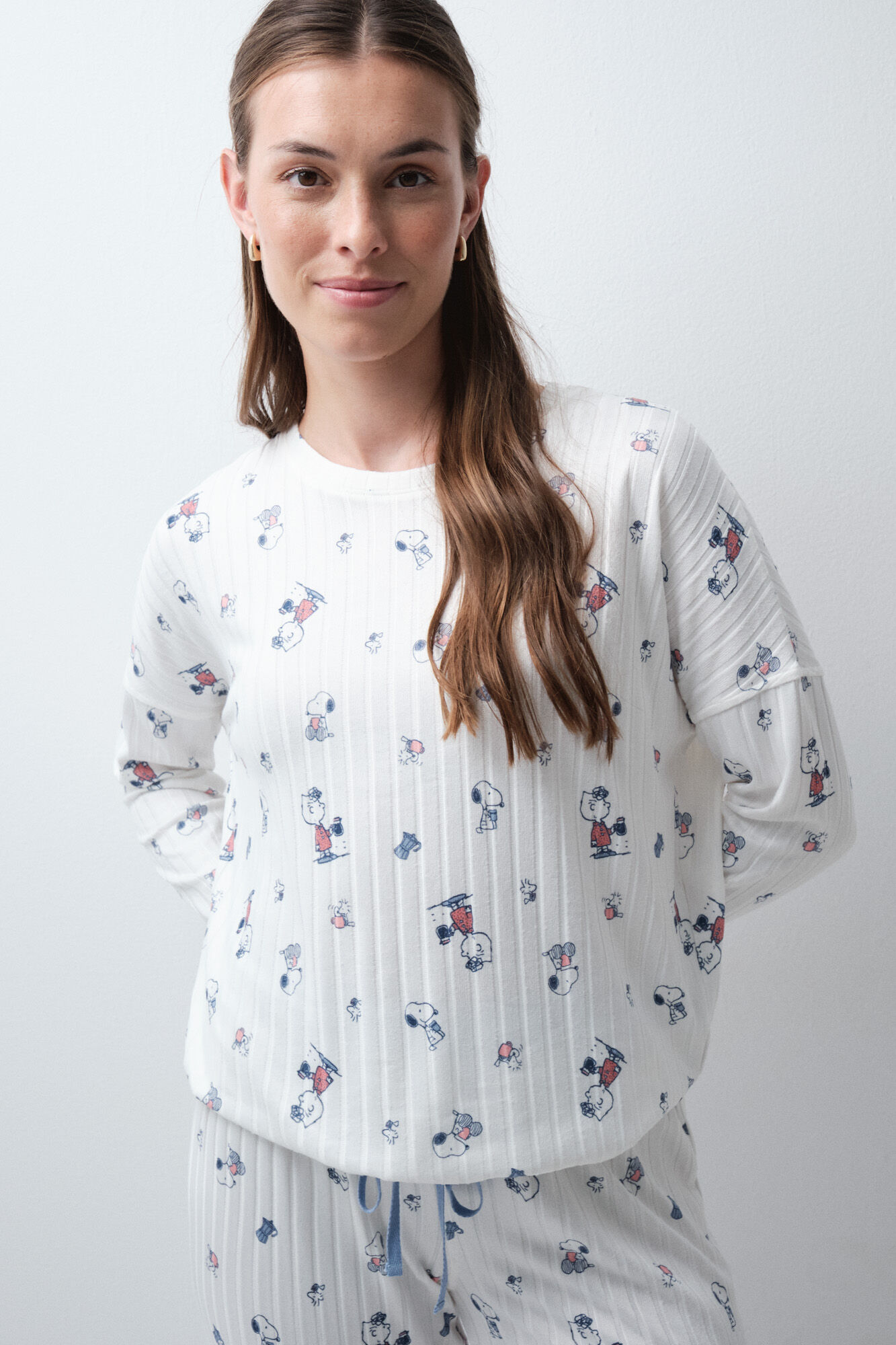 Women'secret White long pyjamas Snoopy