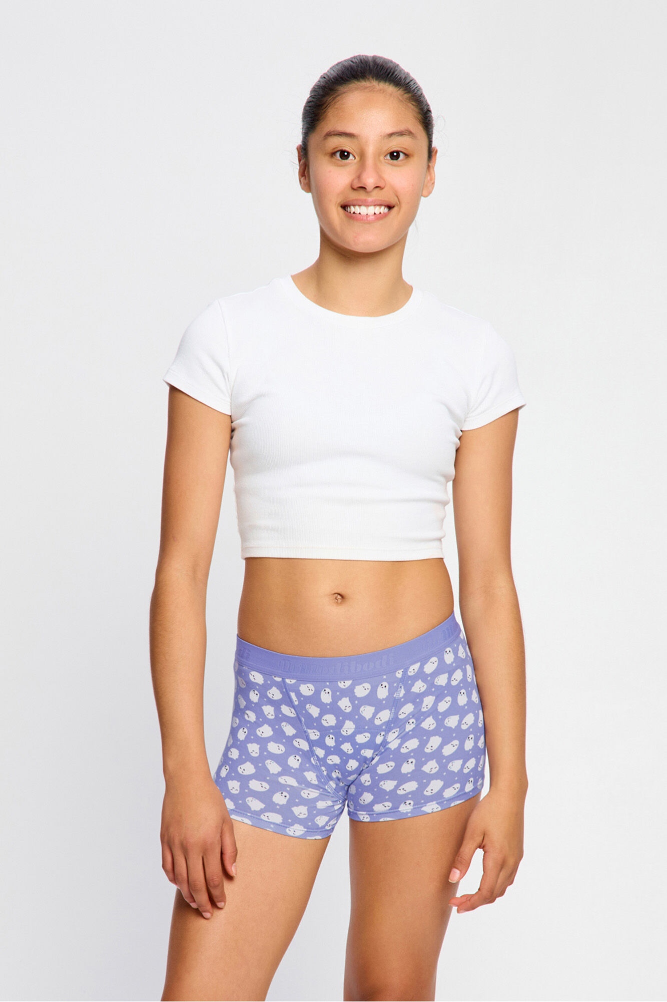 Modibodi Short Menstrual Teen Algod&oacute;n Org&aacute;nico Flujo Abundante Blue
