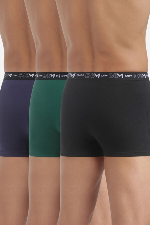 DIM Pacote com 3 boxers de algod&atilde;o estampado