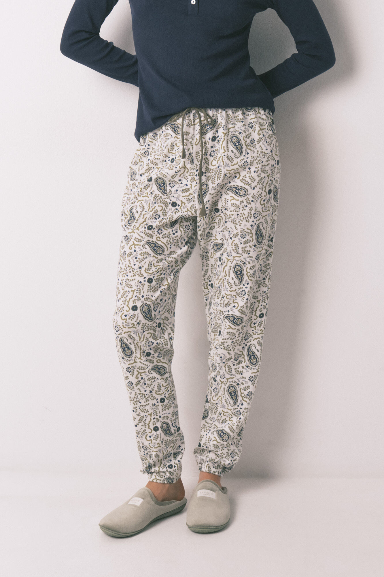 Women'secret Paisley print cotton long trousers