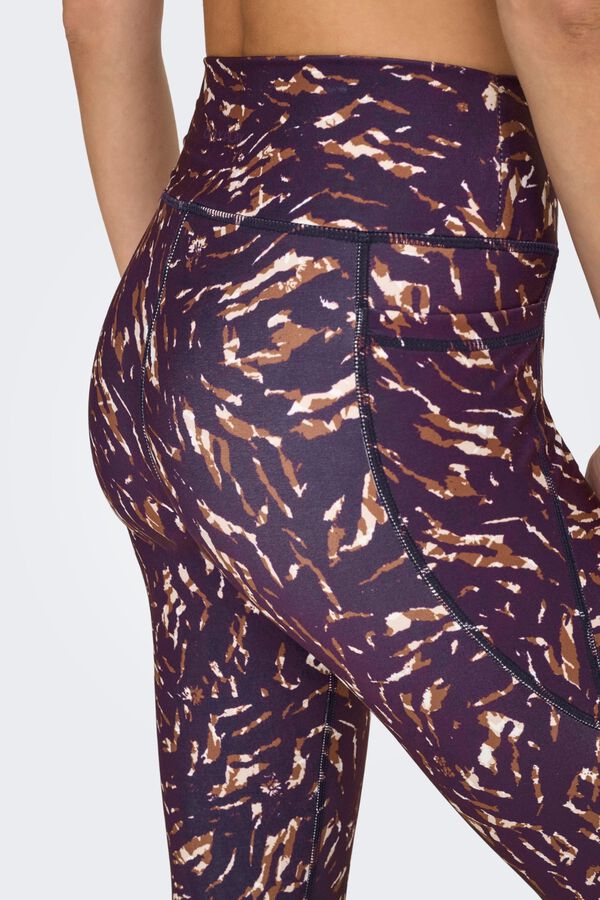 Only Play Printed B-Dry leggings with side pocket pink