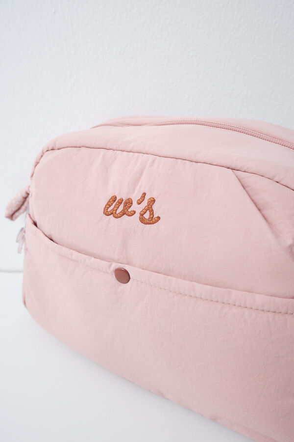 Women'secret Pink puffer large vanity case pink