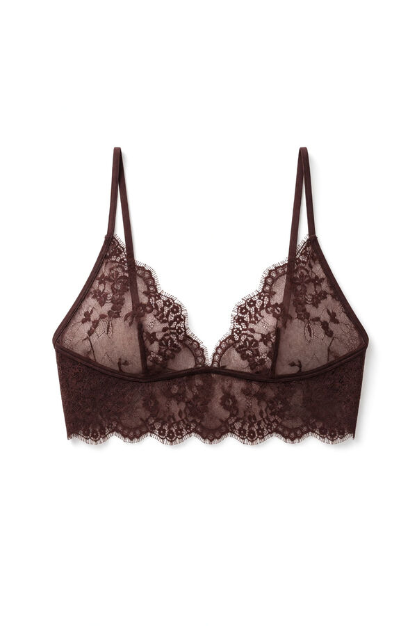 Women'secret Bordo čipkasti bralette trouglasti grudnjak Bordo
