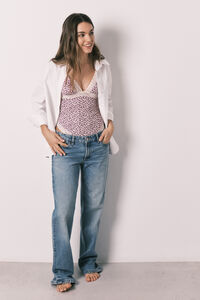 Women'secret Microfibre animal print thong body