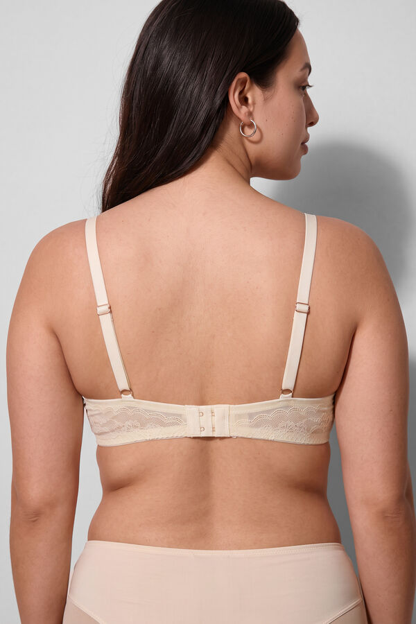 Women'secret Beli čipkasti trouglasti grudnjak LOVELY Bež