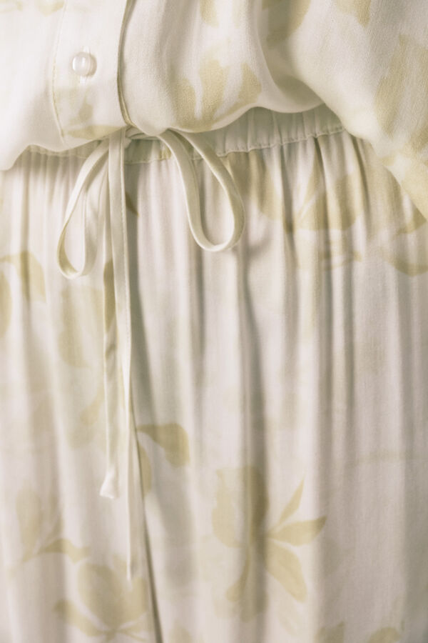 Women'secret Long classic pyjamas with wide sleeves printed