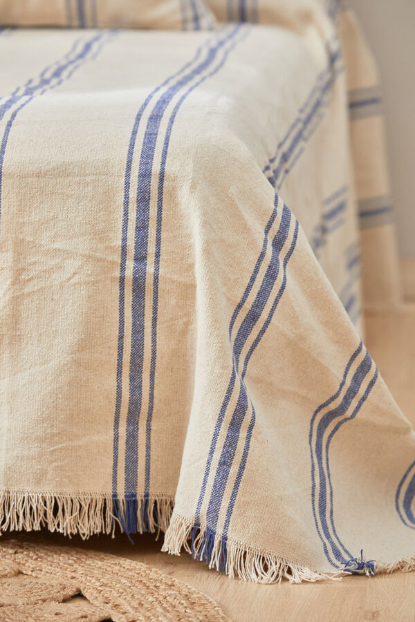 Womensecret Blue Bari woven stripe bedspread Plava
