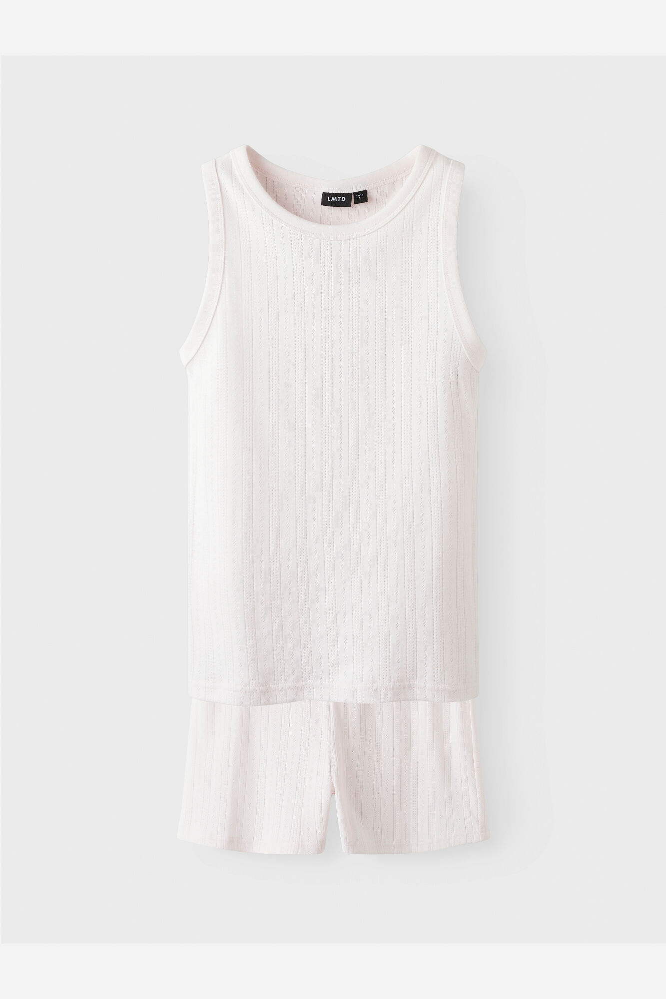 Lmtd Conjunto pijama corto sin mangas pointelle