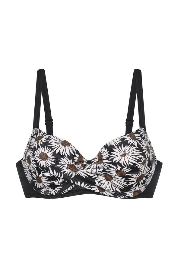 Dorina Top de bikini estampado negro negro