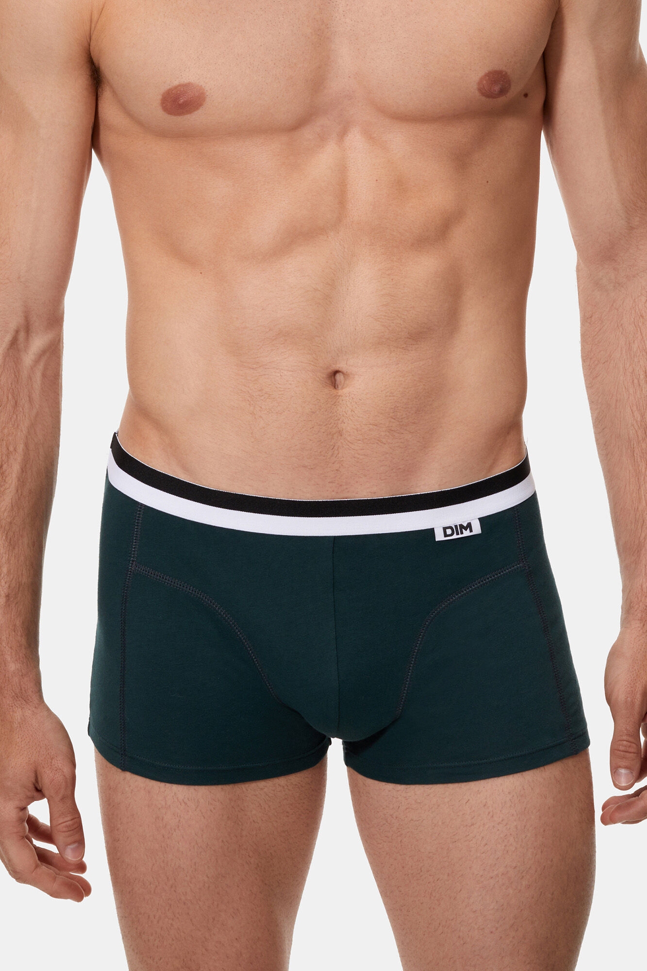 DIM Pacote de 2 boxers masculinos de algod&atilde;o el&aacute;stico