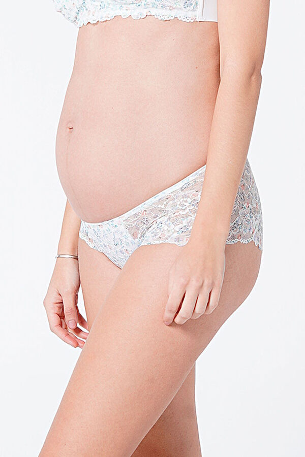 Womensecret Printed lace maternity panty imprimé