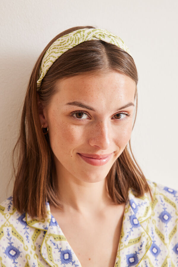 Womensecret Green print hair headband printed