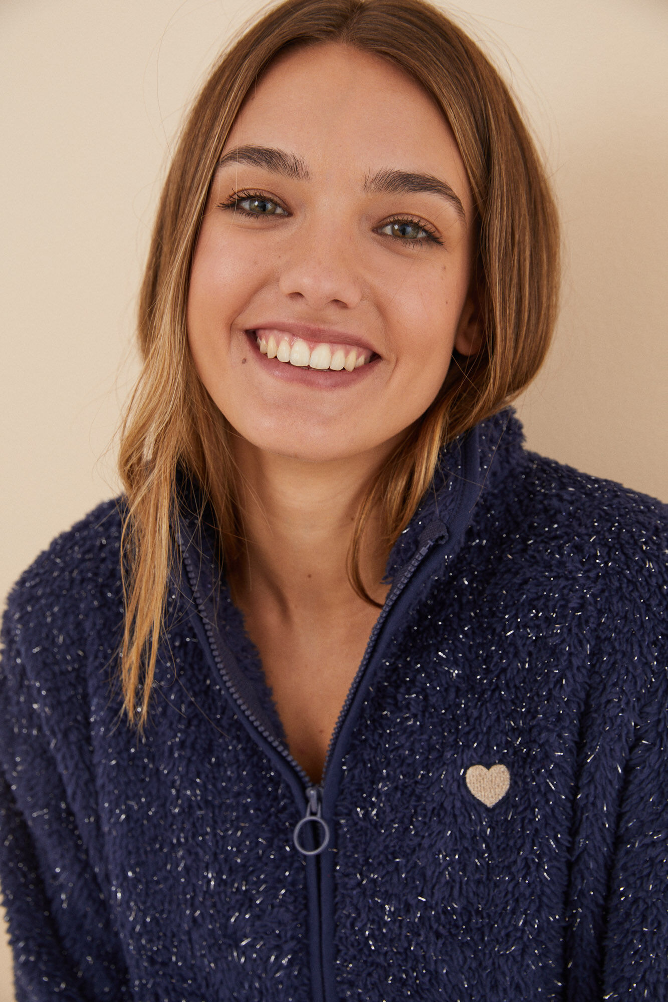 Tunica Corta Donne Stampa Tropicale Blu - Abito Spiaggia O Casual In Viscosa Sostenibile - Foto 3