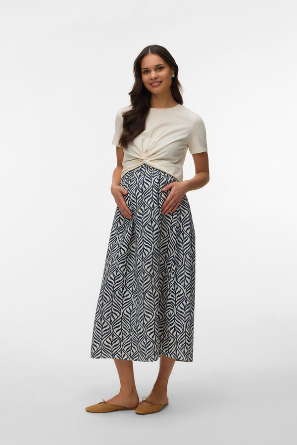 Mamalicious Midi skirt Maternity grey