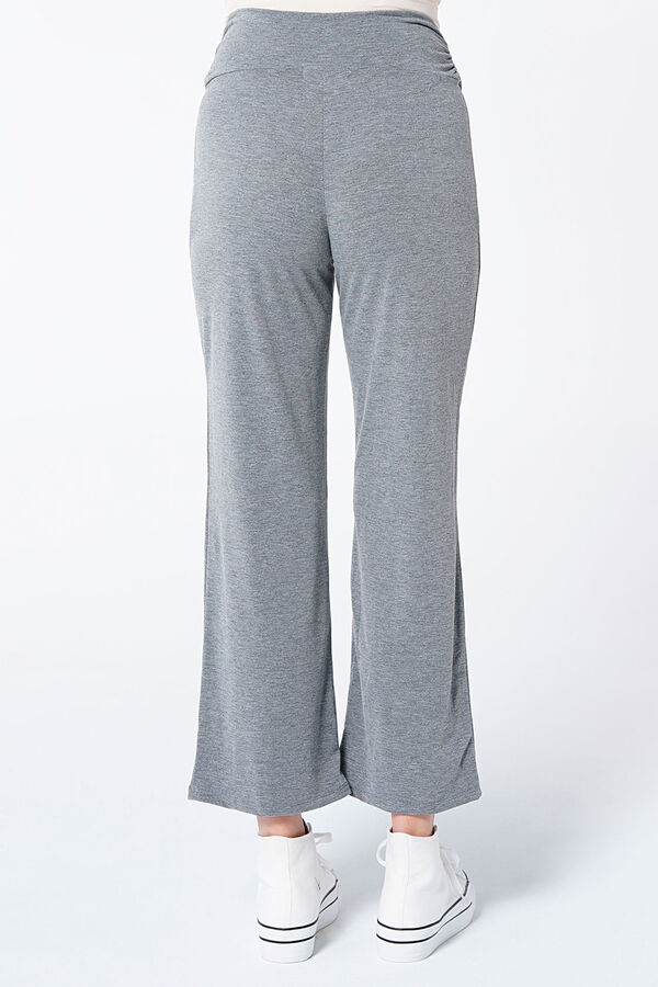 Womensecret Essential jersey-knit wide leg maternity trousers grey