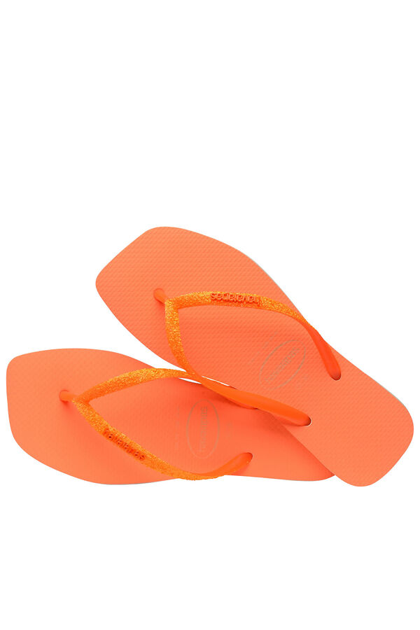 Womensecret Havaianas Square Glitter Neon flip-flops rouge