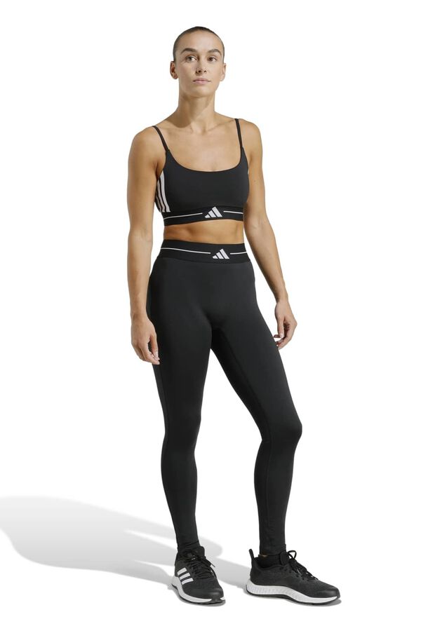 Adidas Mallas largas 3 bandas Hyperglam negro