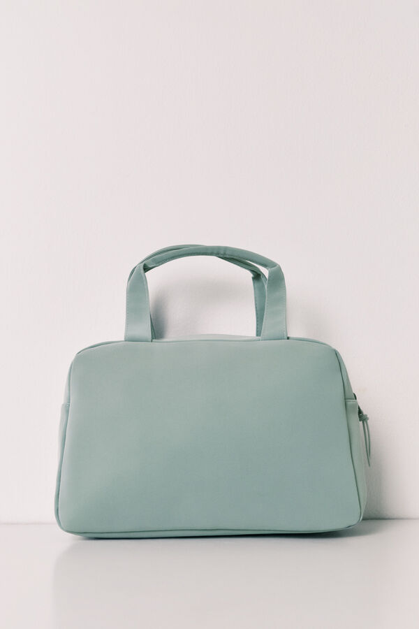 Women'secret Green large vanity case with handles green