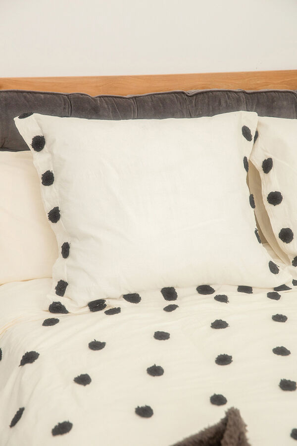 Womensecret Black Peony square pillow cover (60 x 60) fekete