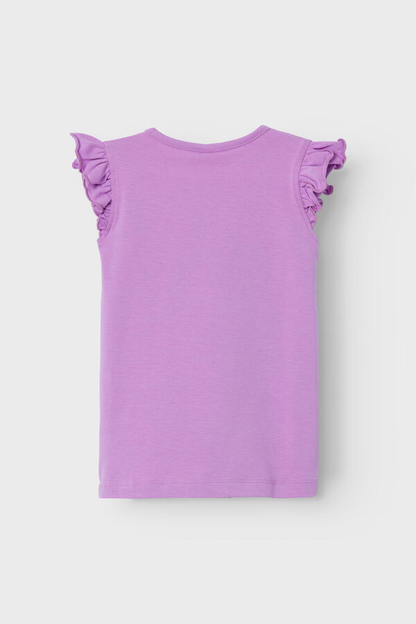 Womensecret Camiseta de niña sin mangas de unicornio morado/lila