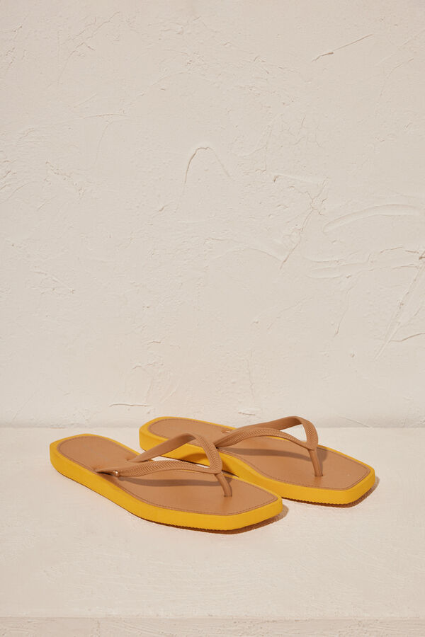 Womensecret Women's square toe sandals printed