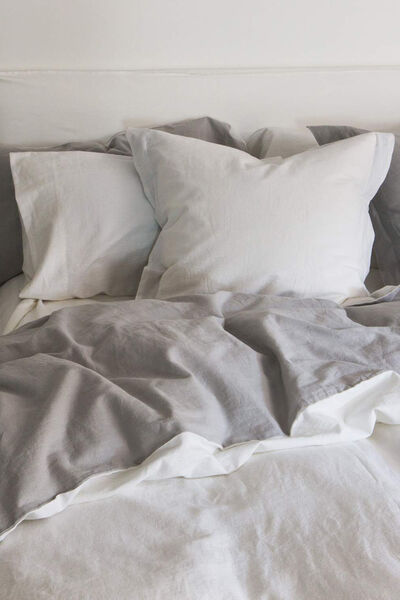 Womensecret Bettbezug Baumwollleine wendbar. Bett 135-140 cm. Weiß
