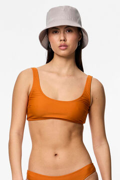 Womensecret Top de bikini bandeau naranja