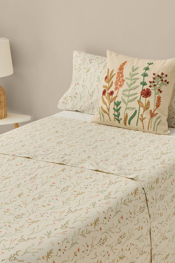 Textura Len&ccedil;ol de cetim impresso branco