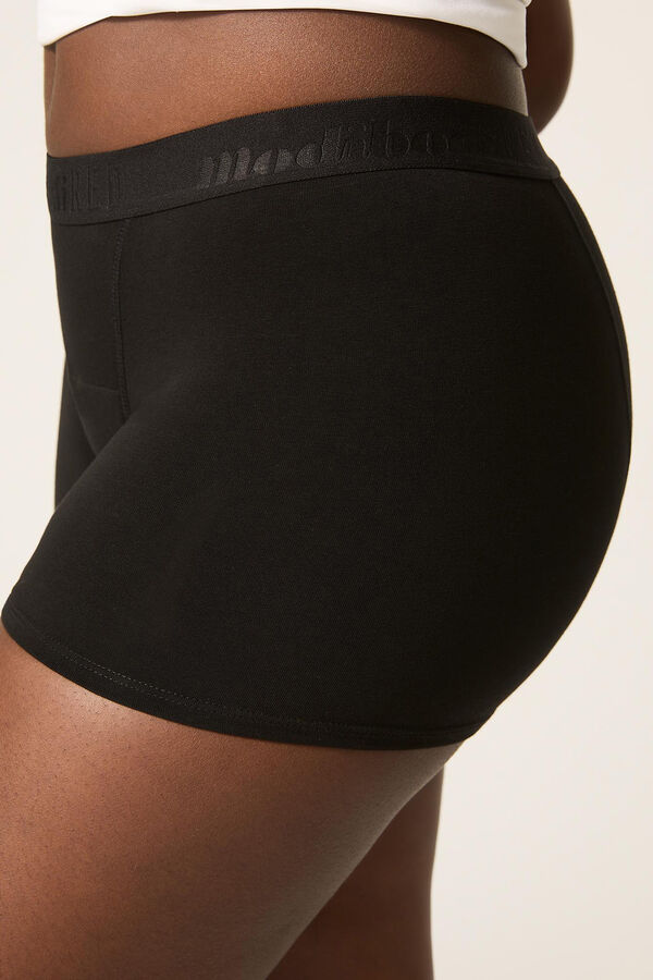 Modibodi Black bamboo classic boyshort moderate to heavy period panty black