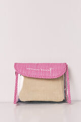 Women'secret Transparent and raffia pack of 2 vanity cases pink