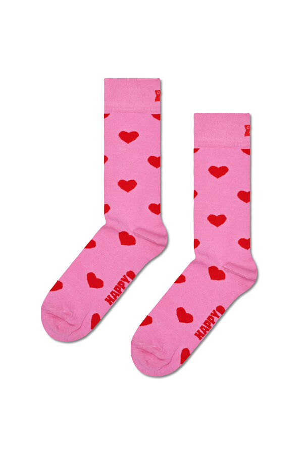 Womensecret Calcetines unisex Heart rosa