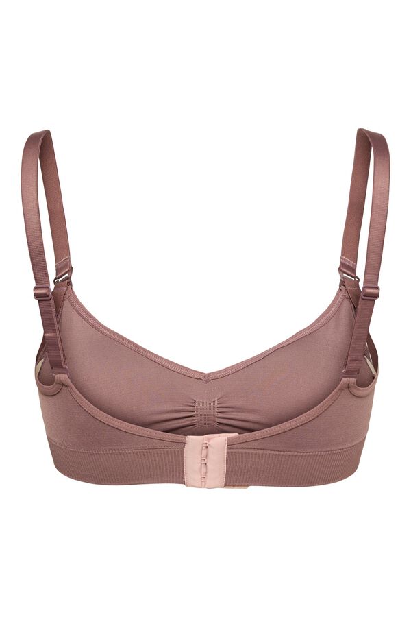Mamalicious Cotton maternity bra pink