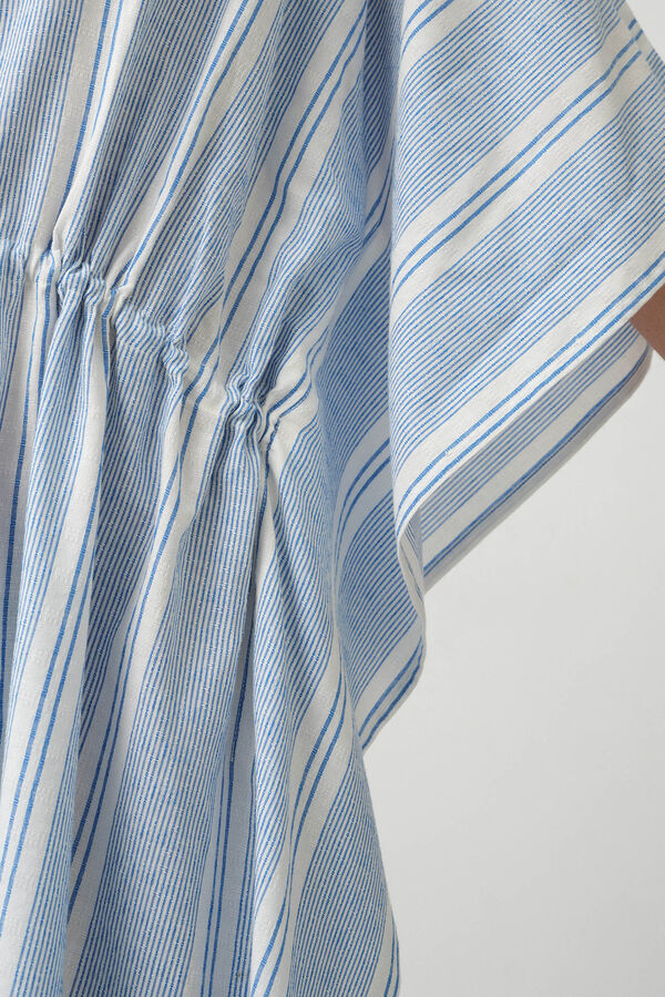 Womensecret Striped yarn-dyed cotton tunic Bijela