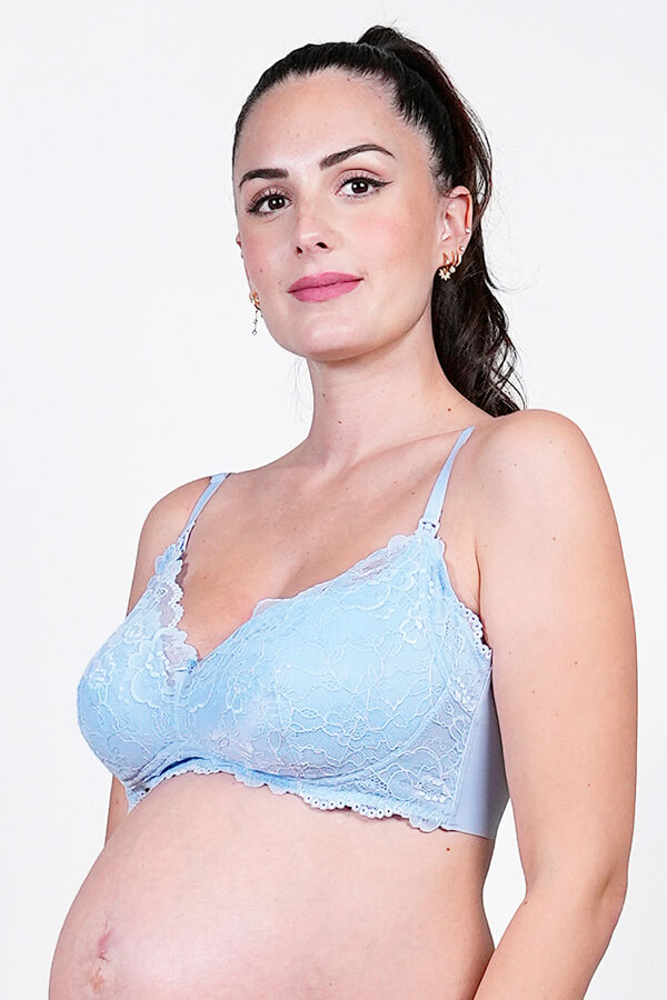 Womensecret Lace maternity nursing bra Plava