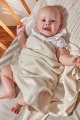 Womensecret White pointelle baby blanket Bijela
