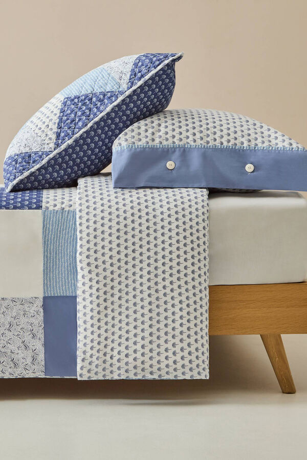 Textura Funda N&oacute;rdica Patchwork azul