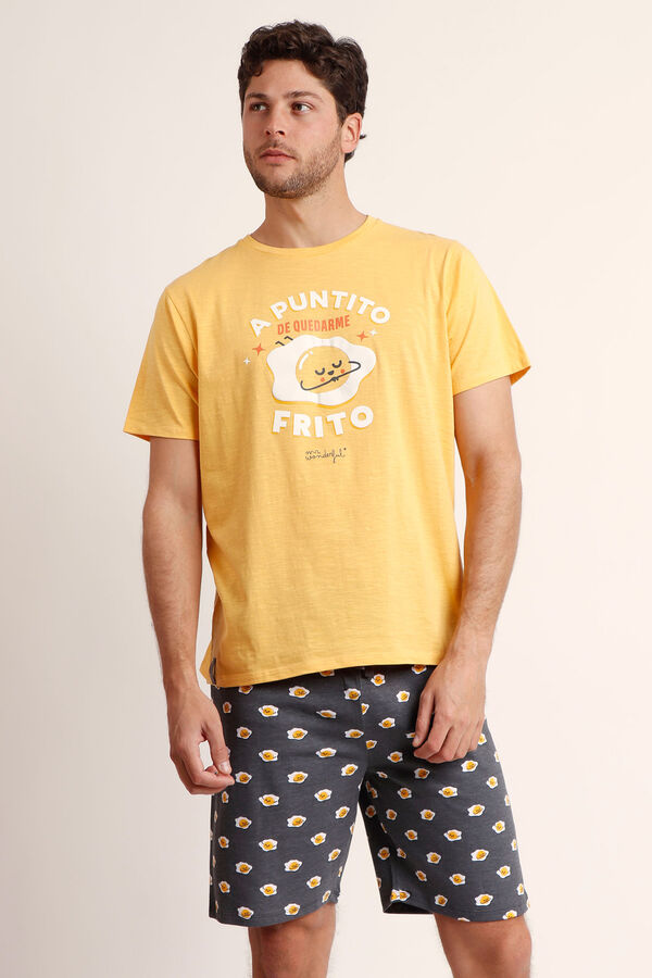 Mr. Wonderful Pijama corto frito Mr Wonderful amarillo