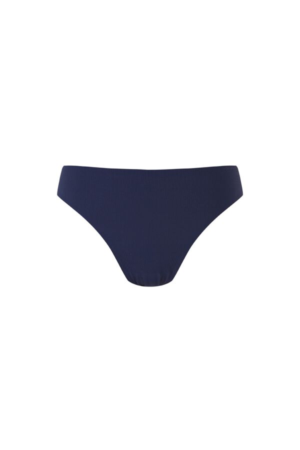 Women'secret Blue microfibre and tulle Brazilian panty blue