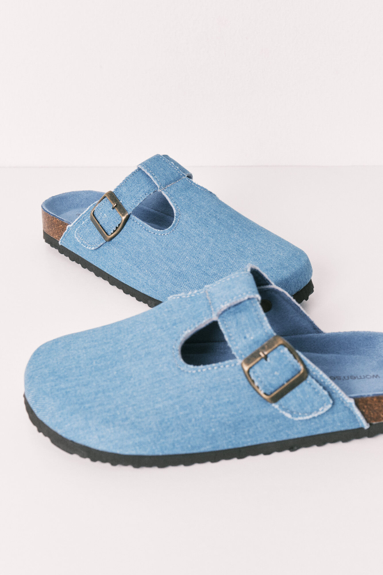 Women'secret Plave zatvorene BIO papuče od teksasa