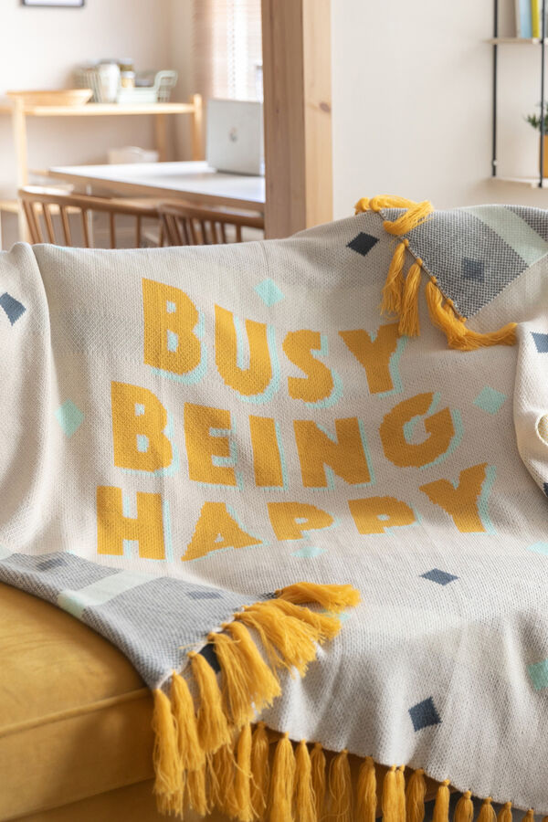 Womensecret Manta - Busy being happy printed