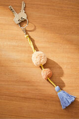 Calma House Blauer Pompon Schl&uuml;sselanh&auml;nger Blau