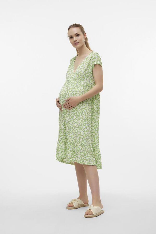 Womensecret Maternity and nursing midi dress  zöld