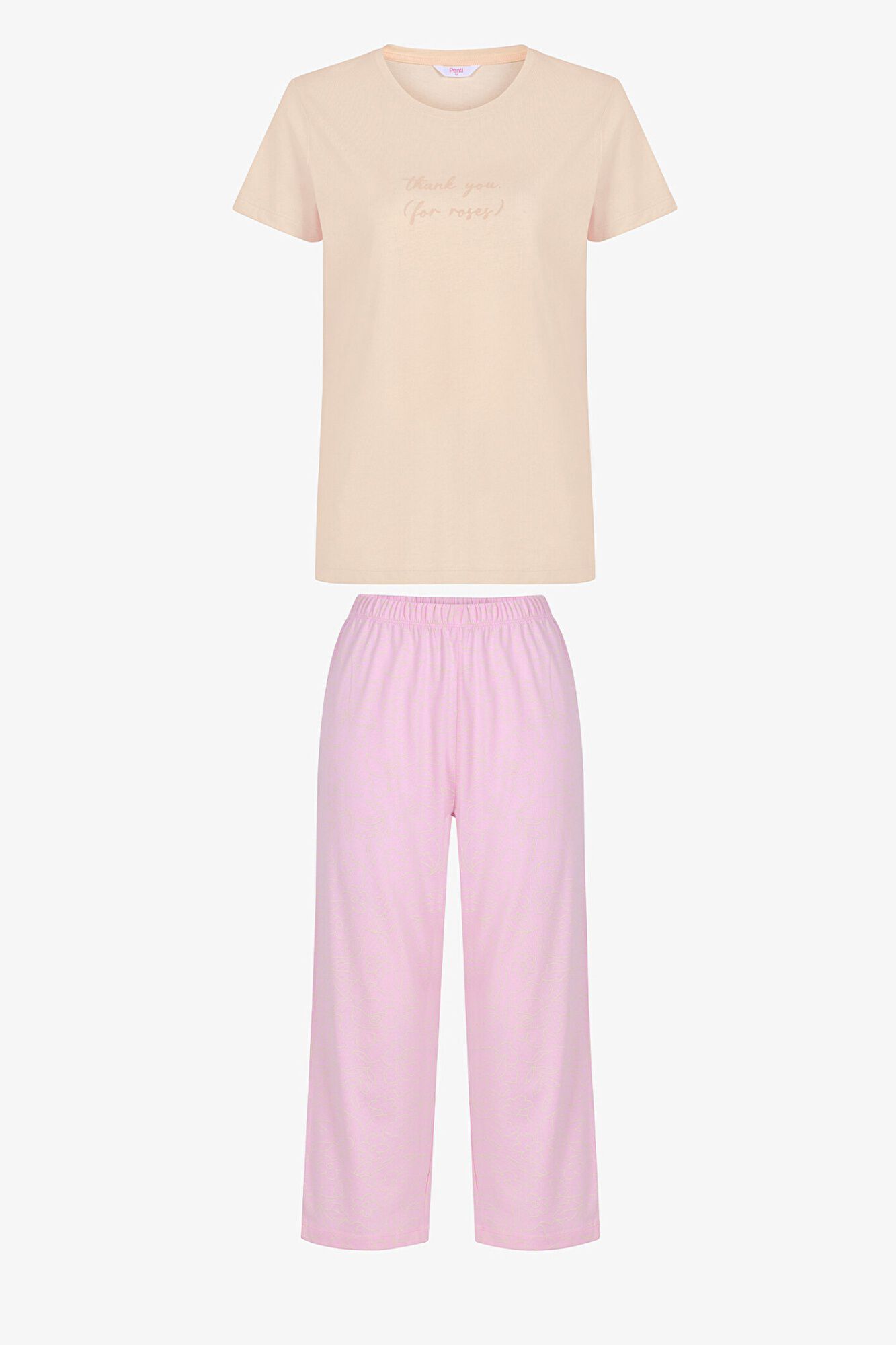 Penti Conjunto pijama corte pirata holgado