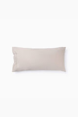Textura Percale cotton pillowcase brown