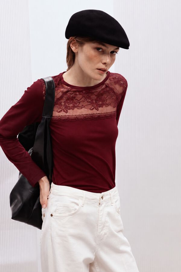 Cotonella Round neck long sleeve T-shirt printed