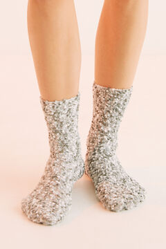 Womensecret Grey textured socks grey