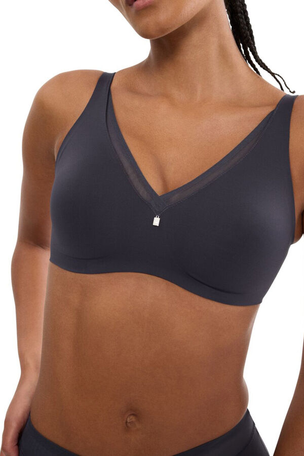 Triumph Sujetador reductor sin aros sin relleno gris